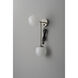Duo LED 6 inch Satin Nickel Sconce Wall Light